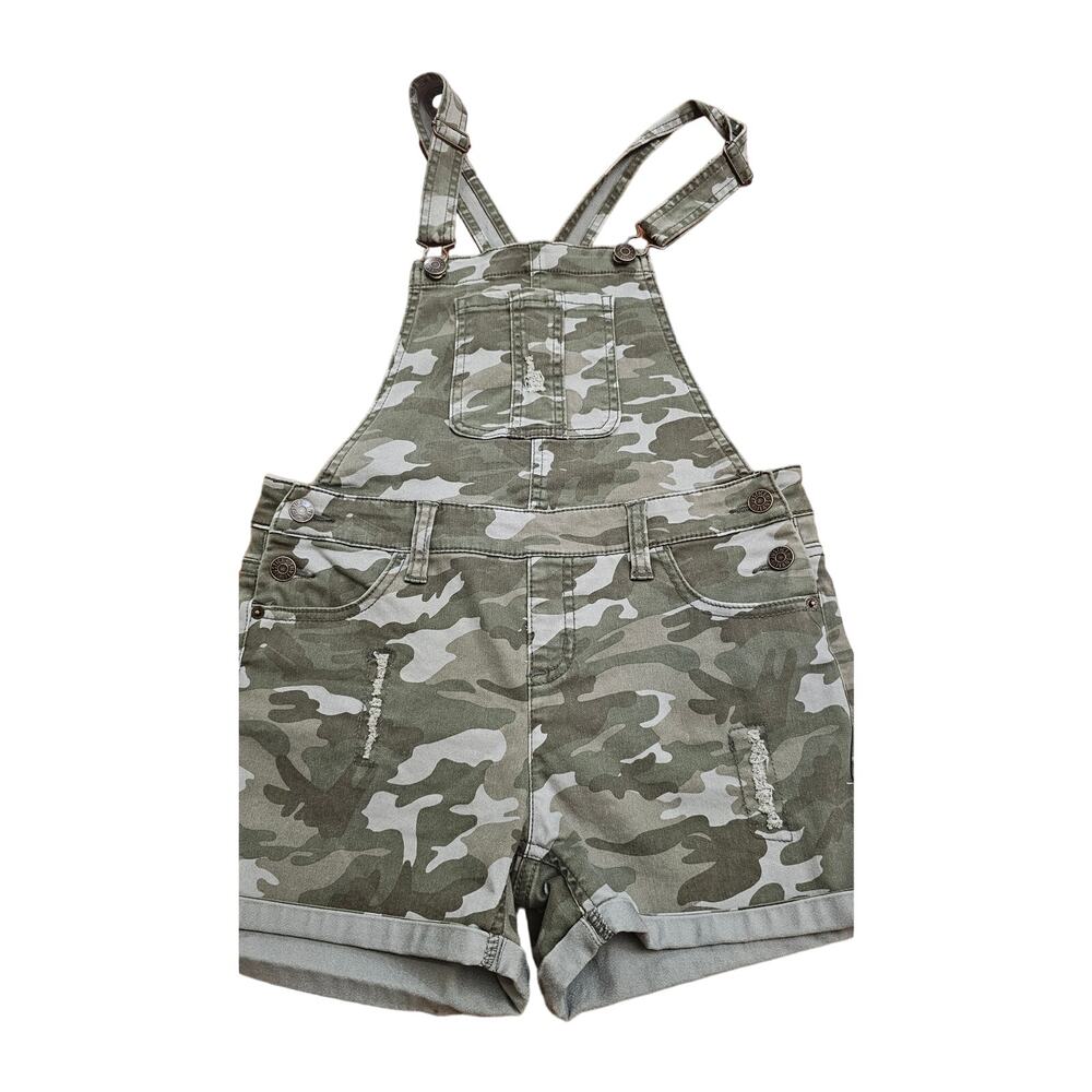 Justice Camoflauge short Bibs - NWT‎ size 16